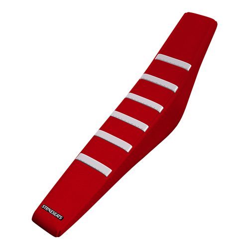 Gas Gas MC125/MC250F/MC450F/EC250/EC300 21-23 /EX300/350 22-23 WHITE/RED/RED Gripper Ribbed Seat Cover