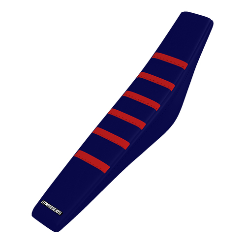 Honda CRF450R/CRF450RX 21-25/ CRF250R/CRF250RX 22-25 RED/NAVY/NAVY Gripper Ribbed Seat Cover