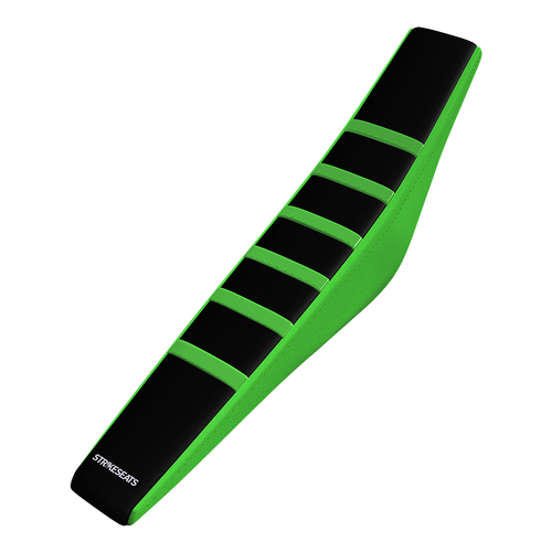 Kawasaki KX450F 19-25/KX250F 21-25 GREEN/BLACK/GREEN Gripper Ribbed Seat Cover