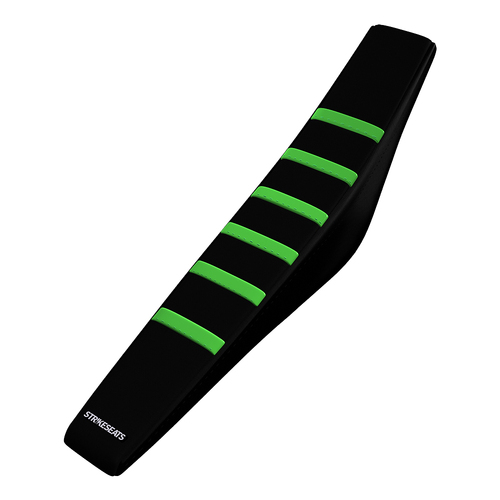 Kawasaki KLX140 08-26 GREEN/BLACK/BLACK Gripper Ribbed Seat Cover