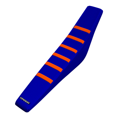 KTM 125SX/250SX/300SX/250SXF/350SXF/450SXF 23-25/ EXC 24-25 ORANGE/BLUE/BLUE Gripper Ribbed Seat Cover